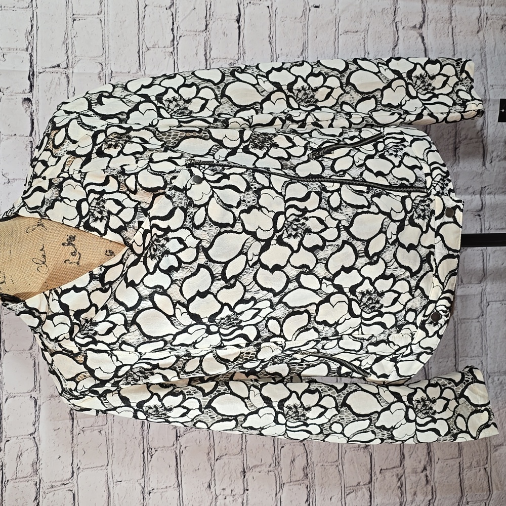 INC International Concepts "Modern Romance" Floral Jacket Size L NWT